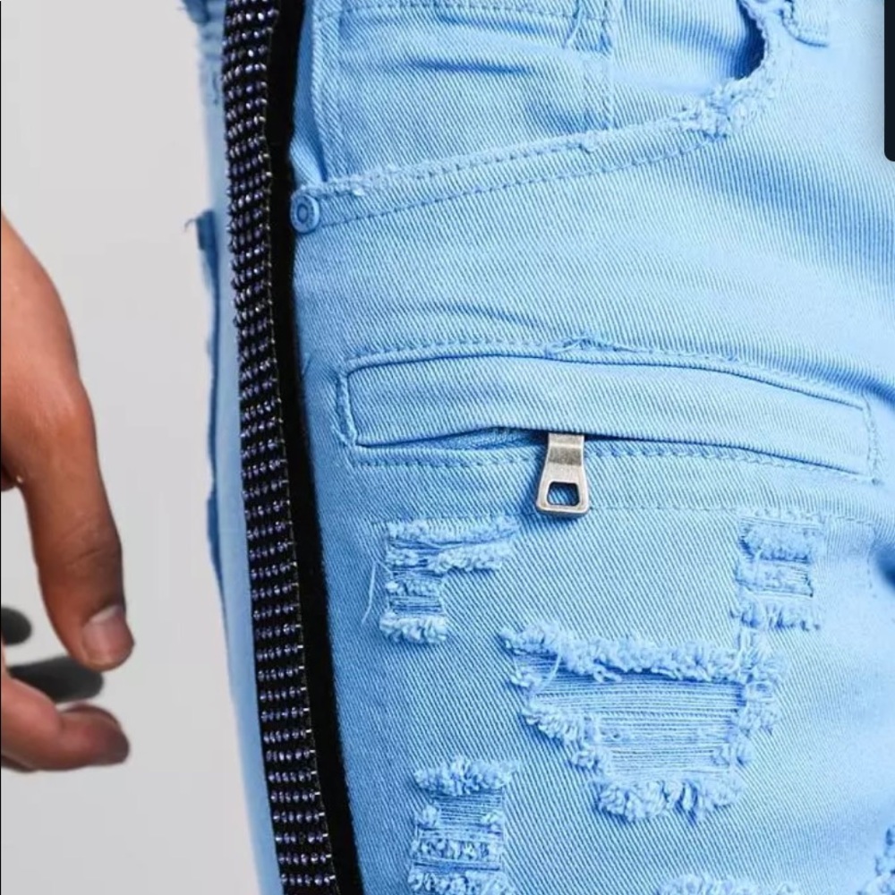 Powder Blue Skinny Stretch Jean PREME